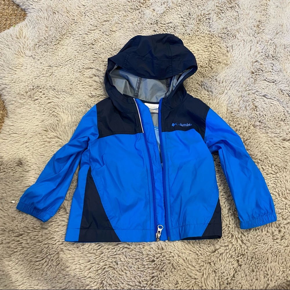Columbia navy rain jacket 3T boys
